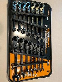 GearWrench 14 Piece Sae/metric Flex Head Ratcheting Wrench Set