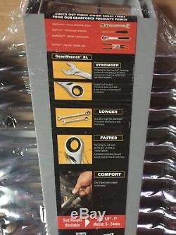 GearWrench 16-Pc 12-Pt Metric XL Combination Ratcheting Wrench Set 85099 New
