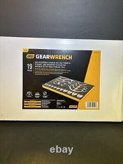GearWrench 19 Pc. SAE Half Moon Ratcheting Wrench Set GWMSSRWSAE