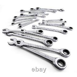 GearWrench 20 Piece Standard and Metric Ratcheting Combination Wrench Set