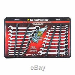 GearWrench 20 pc Ratcheting Combination Wrench Set SAE Standard METRIC MM 35720
