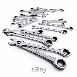 GearWrench 20 pc Ratcheting Combination Wrench Set SAE Standard METRIC MM 35720