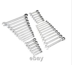 GearWrench 32-Piece Ratcheting Wrench Set Stubby & Standard SAE/Metric. NEW