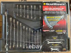GearWrench 32 Piece SAE/Metric Ratcheting & Stubby Combination Wrench Set # 3558