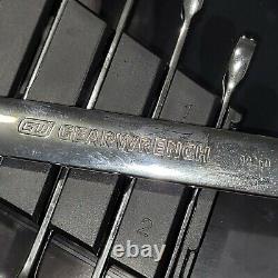 GearWrench 32 pc SAE & Metric Ratcheting Combination Wrench Set Stubby New