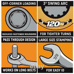 GearWrench 4 Pc. 120XP XL Metric Ratcheting Combo Wrench Set 20, 21, 22, & 24MM