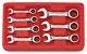 Gearwrench 7 Piece Sae 3/8in 3/4in Stubby Ratchet Spanner Wrench Set 9507d