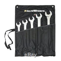 GearWrench 81921 5- Piece Large Add-On Combination Wrench Tools Set SAE Durable