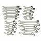 Gearwrench 85034 34 Pc. 72-tooth 12 Point Sae/metric Wrench Set New