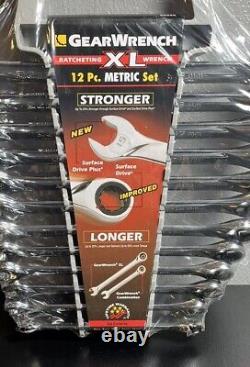 GearWrench 85098 12-Piece 12-Point XL Combination Metric Ratcheting Wrench Set