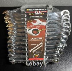 GearWrench 85098 12-Piece 12-Point XL Combination Metric Ratcheting Wrench Set