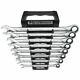 Gearwrench 85198 8 Pc 72-tooth 12 Point Xl Ratcheting Combination Sae Wrench Set