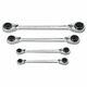 Gearwrench 85215 4pc 12pt Quadbox Metric Reversible Ratcheting Wrench Set