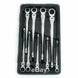 GearWrench 85298 SAE X-Beam Flex Combo Ratcheting Wrench Set 9 Pc