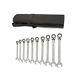 Gearwrench 85891 10pc Sae Reversible Ratcheting Comb Wrench Set With Roll Up Bag