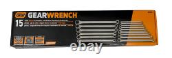 GearWrench 85985 15 Piece Metric XL Gearbox Combination Ratcheting Wrench Set