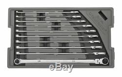 GearWrench 86126 10 Pc. 120XP Spline Metric XL Flex Ratcheting Wrench Set