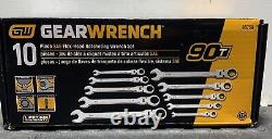 GearWrench 86758 90T 12-Point Flex Head SAE Ratcheting Combi Wrench 10 Piece