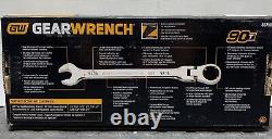 GearWrench 86758 90T 12-Point Flex Head SAE Ratcheting Combi Wrench 10 Piece