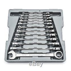 GearWrench 9412 12 Piece Metric Ratcheting Wrench Set