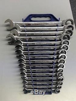 GearWrench 9416 16 Pc Metric & 13 Pc 9312 SAE Ratcheting Wrench Sets