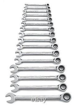 GearWrench 9416 16 Piece Metric Combination Ratcheting Wrench Set