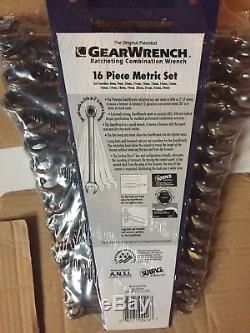 GearWrench 9416 Piece Metric Master Ratcheting Set 16pieces Free Shipping