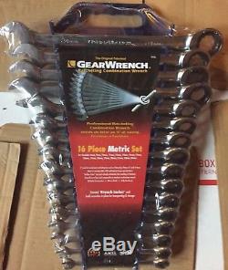 GearWrench 9416 Piece Metric Master Ratcheting Set 16pieces Free Shipping