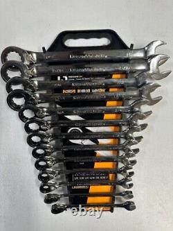 GearWrench 9509 SAE Combination Reverse Ratcheting Combo Wrench Set Open Box