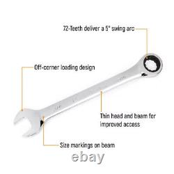 GearWrench 9509 SAE Reversible Combination Reverse Ratcheting Combo Wrench Set