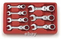 GearWrench 9570 7 Pc. Stubby Flex Combination Ratcheting Wrench Set SAE
