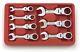 Gearwrench 9570 7 Pc. Stubby Flex Combination Ratcheting Wrench Set Sae