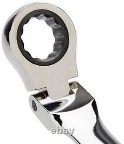 GearWrench 9701 8 Piece Flex-Head Combination Ratcheting Wrench Set SAE