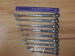 GearWrench 9 Pc, XL X-Beam, Metric, Ratcheting Combination Wrench Set (10-19mm)