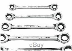 GearWrench Metric Double Box End Ratcheting Wrench Tool Set 6 Piece Wrenches Kit