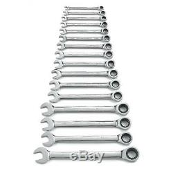 GearWrench Metric Master Combination Ratcheting Wrench Set 16-Piece 9416 Tool