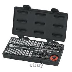 GearWrench Ratchet and Socket Set 1/4 Inch Drive 12 Point Mechanics Tool 51 Pcs