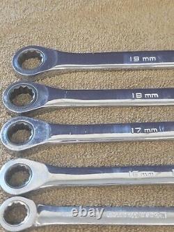GearWrench Ratcheting Ratchet Wrench Set Metric 19mm to 8mm Box End