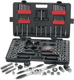 GearWrench Ratcheting Tap And Die Set Hand Tool Auto locking Steel (114-Piece)