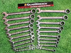 GearWrench SAE METRIC Ratcheting Combination Wrenches Standard MM 20pc, Set 35720