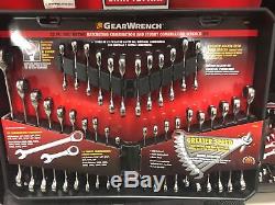 GearWrench SAE Metric Ratcheting Combination wrench, Stubby Wrenches 32pc Set
