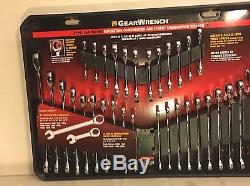 GearWrench SAE Metric Ratcheting Combination wrench, Stubby Wrenches 32pc Set