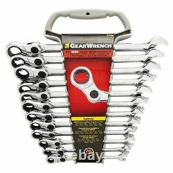 GearWrench WRENCH SET Metric Indexing Ratcheting, 12 Pieces