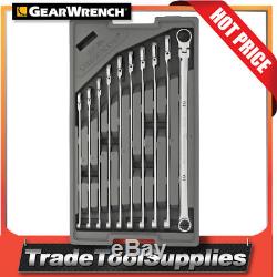 GearWrench Wrench Set 10 Pc 120XP Metric Uni Spline GearBox Ratcheting 86126