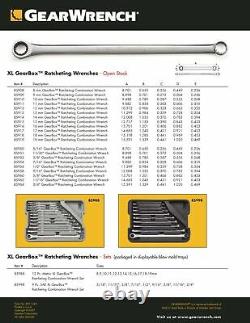 GearWrench XL Metric & SAE GearBox Double Box Ratcheting Wrench Set 85988C
