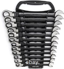 GearWrench flex head ratcheting wrench set -12 piece. Bonus