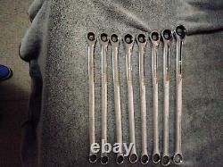 Gear wrench 8 Piece Extra Long Ratcheting Wrench Set Front End Metric Wrenches