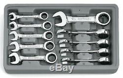 Gearwrench 10 Pc Metric Stubby Combination Ratcheting Set 10mm 19mm 9520D