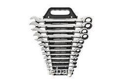 Gearwrench 13 Piece 12 Point Ratcheting Combination Wrench Set Sae 9312