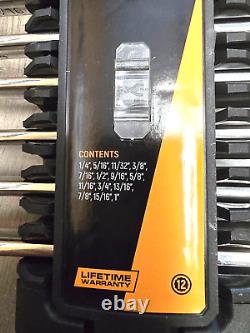Gearwrench 14pc SAE 90T Reversible Ratcheting Wrench set 1/4 to 1 #86660